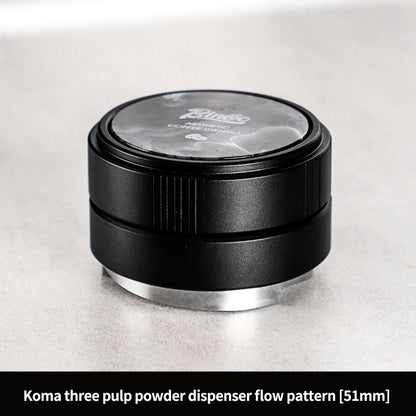 BINCOO 3‑Blade Distribution Tool, Spring‑Loaded Stainless Steel Tamper, Dosing Ring Set, Coffee Accessory Kit