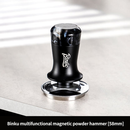 BINCOO 3‑Blade Distribution Tool, Spring‑Loaded Stainless Steel Tamper, Dosing Ring Set, Coffee Accessory Kit