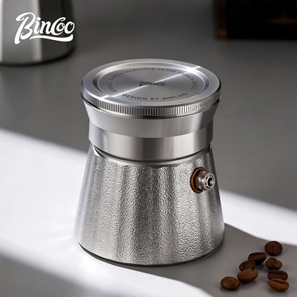 BINCOO Stainless Steel Distribution Tool for Moka Pot Coffee Powder Tamper, Moka Pot Accessories Compatible With Single & Double Valve 2Cups