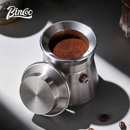 BINCOO Stainless Steel Distribution Tool for Moka Pot Coffee Powder Tamper, Moka Pot Accessories Compatible With Single & Double Valve 2Cups
