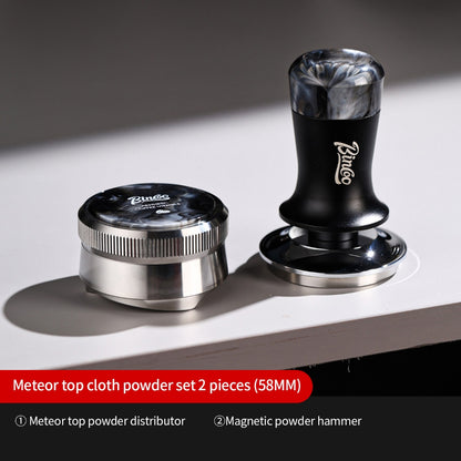 BINCOO Self‑Gravity Distributor Stainless‑Steel 3‑Blade Constant‑Force Coffee Distributor Espresso Coffee Accessory Set 58MM