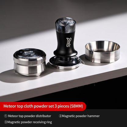 BINCOO Self‑Gravity Distributor Stainless‑Steel 3‑Blade Constant‑Force Coffee Distributor Espresso Coffee Accessory Set 58MM
