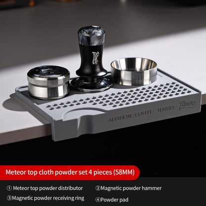 BINCOO Self‑Gravity Distributor Stainless‑Steel 3‑Blade Constant‑Force Coffee Distributor Espresso Coffee Accessory Set 58MM