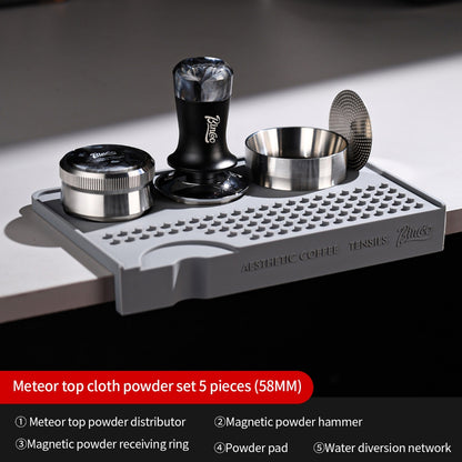BINCOO Self‑Gravity Distributor Stainless‑Steel 3‑Blade Constant‑Force Coffee Distributor Espresso Coffee Accessory Set 58MM
