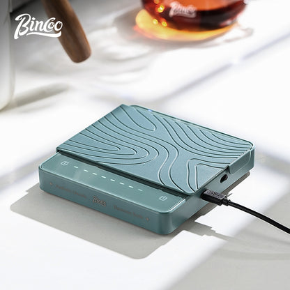BINCOO Glass‑Panel Coffee Digital Scale Special for Espresso & Pour‑Over Coffee Coffee Bean Weighing Scale with Timer Function