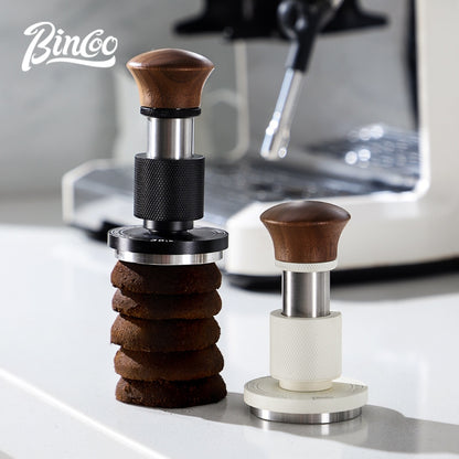 BINCOO Coffee Tamper & Distributor 2‑Piece Set Espresso Constant‑Force 30‑lbs Impact Tamper Multi‑Function Tamper Base Kit Coffee Accessories 51MM / 58MM