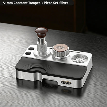 BINCOO Constant‑Force Tamper 30 LBS Spring Loaded Coffee Tamper & Distributor Set, Espresso Coffee Tamping Kit 51MM/58MM