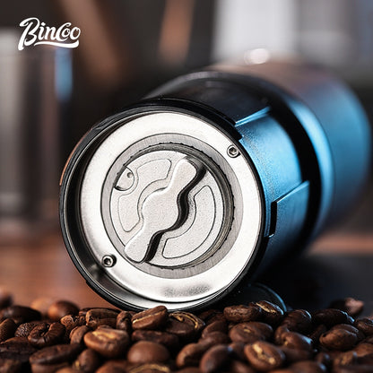 BINCOO Titanium‑Plated Coffee Grinder Stainless Steel Burr Automatic Portable Small Coffee Grinder Set