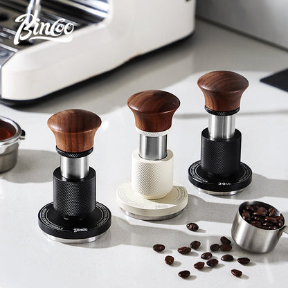BINCOO Coffee Tamper & Distributor 2‑Piece Set Espresso Constant‑Force 30‑lbs Impact Tamper Multi‑Function Tamper Base Kit Coffee Accessories 51MM / 58MM