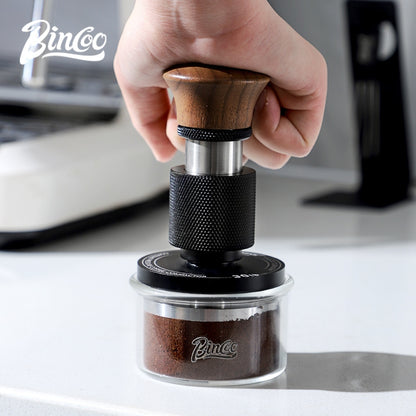 BINCOO Coffee Tamper & Distributor 2‑Piece Set Espresso Constant‑Force 30‑lbs Impact Tamper Multi‑Function Tamper Base Kit Coffee Accessories 51MM / 58MM