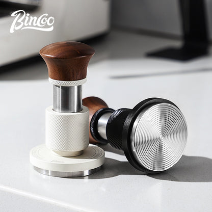 BINCOO Coffee Tamper & Distributor 2‑Piece Set Espresso Constant‑Force 30‑lbs Impact Tamper Multi‑Function Tamper Base Kit Coffee Accessories 51MM / 58MM