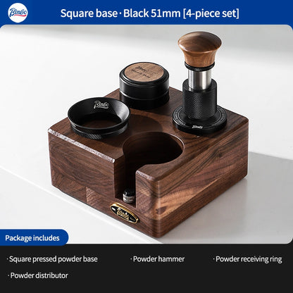 BINCOO Coffee Tamper & Distributor 2‑Piece Set Espresso Constant‑Force 30‑lbs Impact Tamper Multi‑Function Tamper Base Kit Coffee Accessories 51MM / 58MM