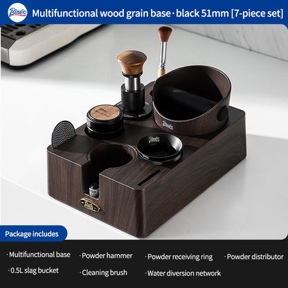 BINCOO Coffee Tamper & Distributor 2‑Piece Set Espresso Constant‑Force 30‑lbs Impact Tamper Multi‑Function Tamper Base Kit Coffee Accessories 51MM / 58MM