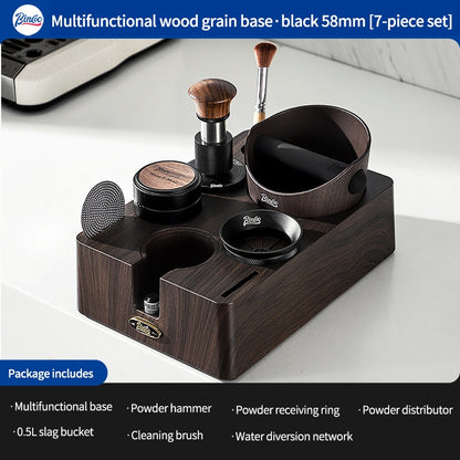BINCOO Coffee Tamper & Distributor 2‑Piece Set Espresso Constant‑Force 30‑lbs Impact Tamper Multi‑Function Tamper Base Kit Coffee Accessories 51MM / 58MM