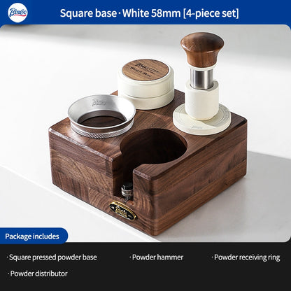 BINCOO Coffee Tamper & Distributor 2‑Piece Set Espresso Constant‑Force 30‑lbs Impact Tamper Multi‑Function Tamper Base Kit Coffee Accessories 51MM / 58MM