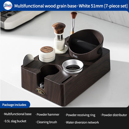 BINCOO Coffee Tamper & Distributor 2‑Piece Set Espresso Constant‑Force 30‑lbs Impact Tamper Multi‑Function Tamper Base Kit Coffee Accessories 51MM / 58MM