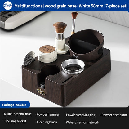 BINCOO Coffee Tamper & Distributor 2‑Piece Set Espresso Constant‑Force 30‑lbs Impact Tamper Multi‑Function Tamper Base Kit Coffee Accessories 51MM / 58MM