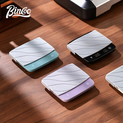 BINCOO Coffee Digital Scale, Magnetic‑attach Smart Scale, Mini Smart Scale for Espresso & Pour‑Over, Weighing & Timing Function