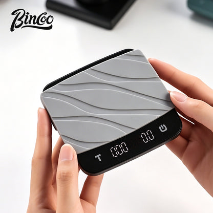 BINCOO Coffee Digital Scale, Magnetic‑attach Smart Scale, Mini Smart Scale for Espresso & Pour‑Over, Weighing & Timing Function