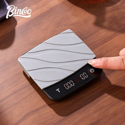 BINCOO Coffee Digital Scale, Magnetic‑attach Smart Scale, Mini Smart Scale for Espresso & Pour‑Over, Weighing & Timing Function