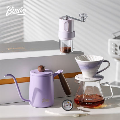 BINCOO Pour‑Over Coffee Gift Set, Glass Server with Dripper, Coffee Utensil Gift Kit, Perfect for Gifting