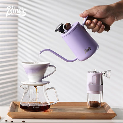 BINCOO Pour‑Over Coffee Gift Set, Glass Server with Dripper, Coffee Utensil Gift Kit, Perfect for Gifting