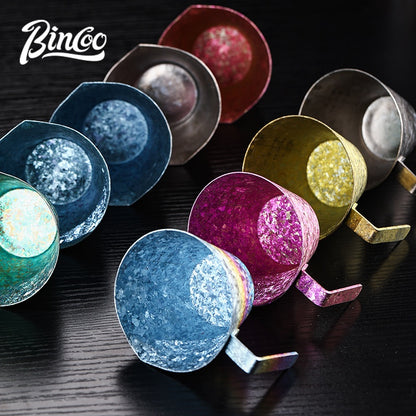 BINCOO Pure Titanium Coffee Extraction Cup Espresso Shot Glass Coffee Drip Cup Milk Jug Coffee Accessory 90ML