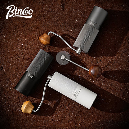 BINCOO Hand Coffee Grinder, Titanium‑Plated Burr Manual Coffee Grinder, Espresso Manual Coffee Maker