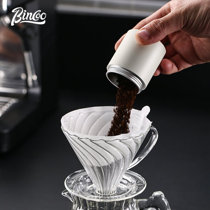 BINCOO Hand Coffee Grinder, Titanium‑Plated Burr Manual Coffee Grinder, Espresso Manual Coffee Maker