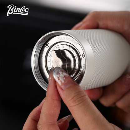 BINCOO Hand Coffee Grinder, Titanium‑Plated Burr Manual Coffee Grinder, Espresso Manual Coffee Maker