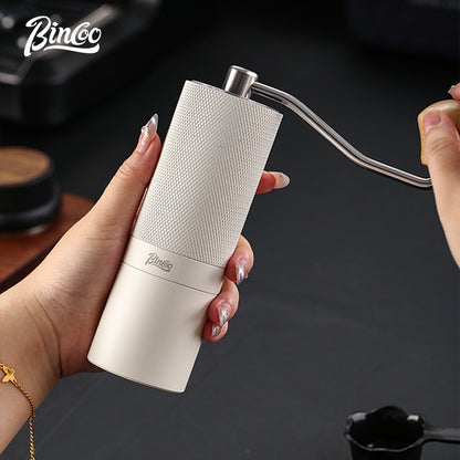 BINCOO Hand Coffee Grinder, Titanium‑Plated Burr Manual Coffee Grinder, Espresso Manual Coffee Maker