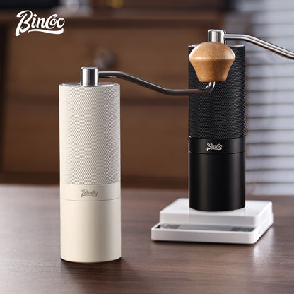 BINCOO Hand Coffee Grinder, Titanium‑Plated Burr Manual Coffee Grinder, Espresso Manual Coffee Maker