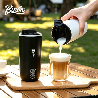 BINCOO Milk Frother Cup Coffee Cup Household Blending Cup for Soy Milk & Latte Coffee Cup 360ML
