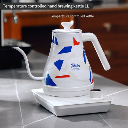 BINCOO Temperature Controlled Pour Over Kettle Smart Temperature Control Water Kettle Home Coffee Brewing Utensil Set