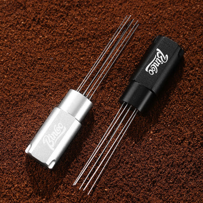 Magnetic WDT Tool - Espresso Stirrer Tool, WDT Espresso Distribution Tool with 6 Stainless Steel Needles and Metal Plate,Easy to Storage and Strong Magnetic