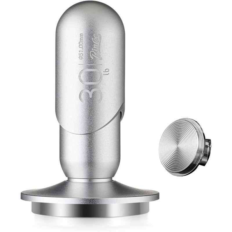 Bincoo GYKF1772 Espresso Coffee Tamper 51mm,30lb Spring-Loaded Calibrated Tamper-Stainless Steel Base Espresso Coffee Tamper for Barista Home Coffee Espresso Accessories (Black, 51mm)