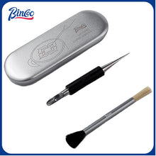 BINCOO Coffee Pulling Pin Solid Wood Stainless Steel Coffee Latte Art Stick Espresso Coffee Utensils