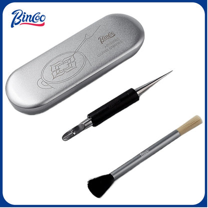 BINCOO Coffee Pulling Pin Solid Wood Stainless Steel Coffee Latte Art Stick Espresso Coffee Utensils