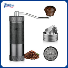 Bincoo GYKF1624 Manual Coffee Bean Grinder, Portable Hand Espresso Grinder with 6 Star CNC Stainless Steel Conical Burr,16 Internal Adjustable Setting and Double Bearing, Portable Carry Bag, 25g Capacity