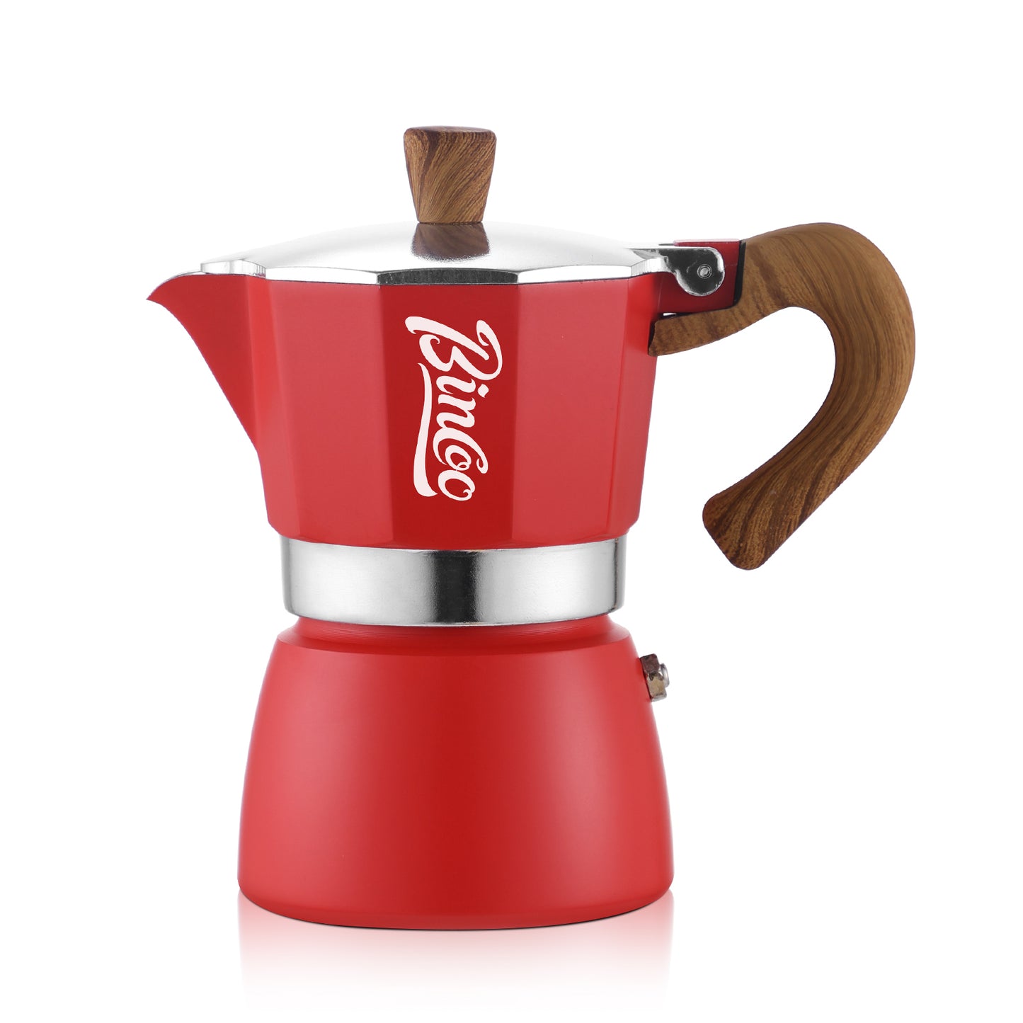 Bincoo Coffee Moka Pot, Single Valve Espresso Maker Brewed Coffee Italian Home Outdoor Kitchen Utensils Barista Accessories