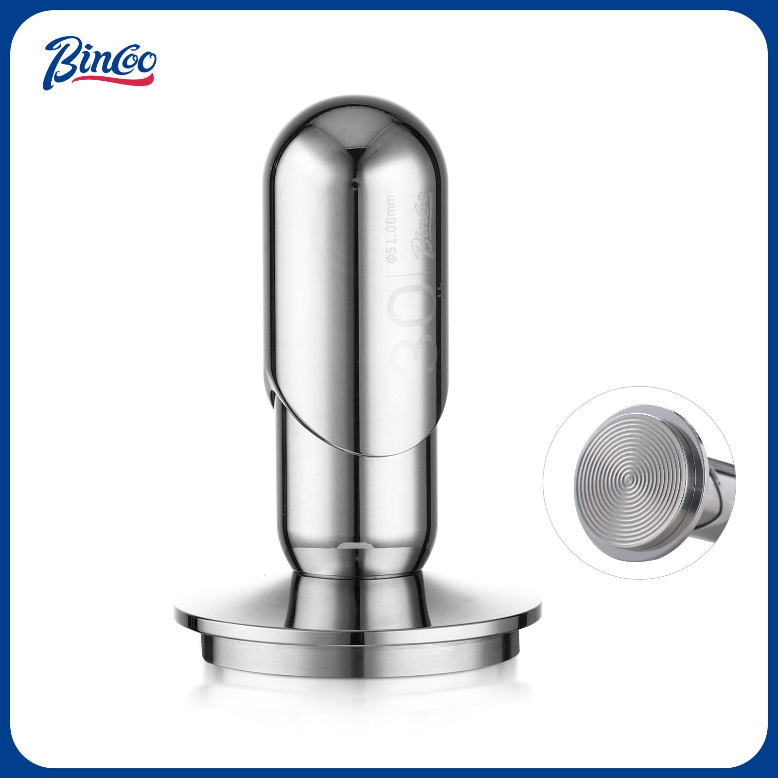 51mm Calibrated Espresso Tamper, 30lb Consistent Pressure Coffee Tamp ...