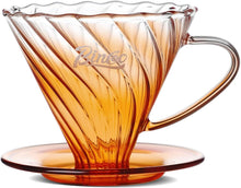 Bincoo Coffee Dripper V01,Resuable Pour Over Coffee Maker With Handle-Single Coffee Filter Cone Drip Holder, Slow Brewing Accessories for Home, Cafe, Restaurants(Orange)