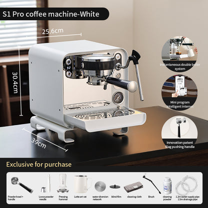 Bincoo Semi-Automatic Coffee Machine KFJ04,Espresso Machine with Double Boiler, Use Milk Frother and Brew Espresso Simultaneously, Professional Coffee Maker