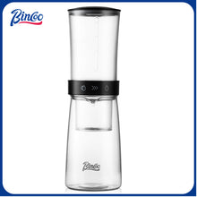 Bincoo GYKF2195 Cold Brew Coffee Maker 450ML, Ice Drip Coffee Brewer,Slow Drip Coffee Maker with Fine Mesh Filter, Adjustable Water Flow (Dark Brown)