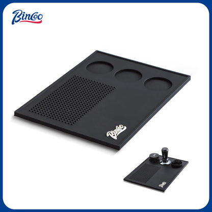 Espresso Tamping Mat - Thick Silicone Tamper Mat Coffee Bar Mat, Non-slip Coffee Tamper Holder Pad for Baristas Home