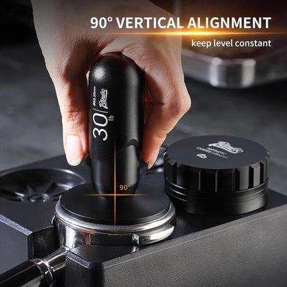 Bincoo GYKF1772 Espresso Coffee Tamper 51mm,30lb Spring-Loaded Calibrated Tamper-Stainless Steel Base Espresso Coffee Tamper for Barista Home Coffee Espresso Accessories (Black, 51mm)
