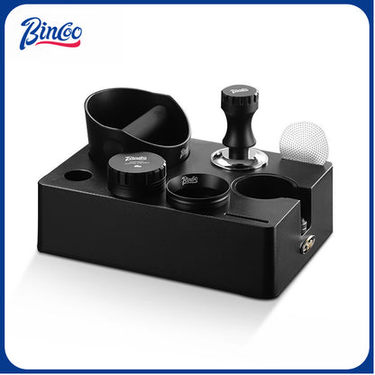BINCOO Multifunctional Coffee Tamper Base Full Set Distributor & Spring Loaded Tamper 3-Piece Kit Coffee Storage Tools 51MM/58MM