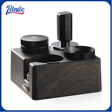 BINCOO Italian Coffee Cloth Powder Dispenser Base Multifunctional Storage and Press Powder Hammer Set 51/58MM