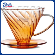 Bincoo Coffee Dripper V01,Resuable Pour Over Coffee Maker With Handle-Single Coffee Filter Cone Drip Holder, Slow Brewing Accessories for Home, Cafe, Restaurants(Orange)