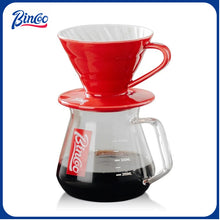 BINCOO Hand Brewed Coffee Pot Set Household Ceramic Filter Cup Coffee Sharing Pot Coffee Manual Grinder Coffee Equipment